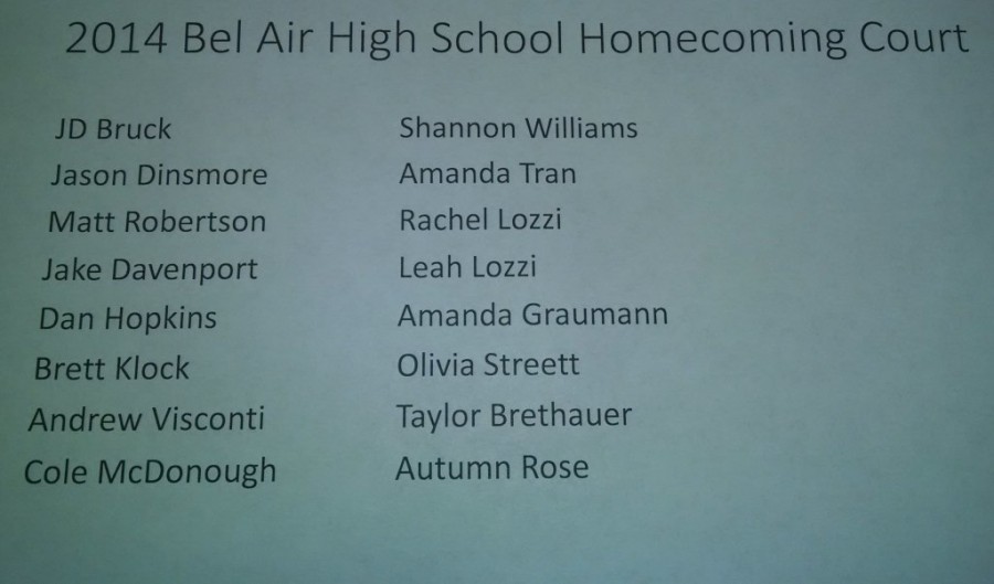 Homecoming+Court+Announced