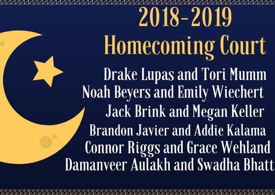 2018-2019 Homecoming Court Announced