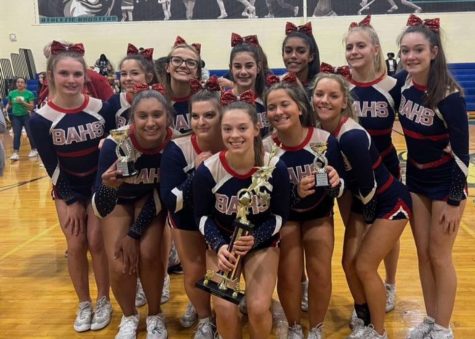 The 2022 Bobcat Cheer Team won 5 of 6 awards at their competition at Patterson Mill High School.