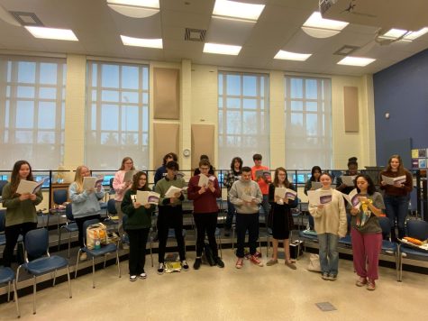 The BAHS music department classes prepare for the 2022 Winter Concerts, happening this week.