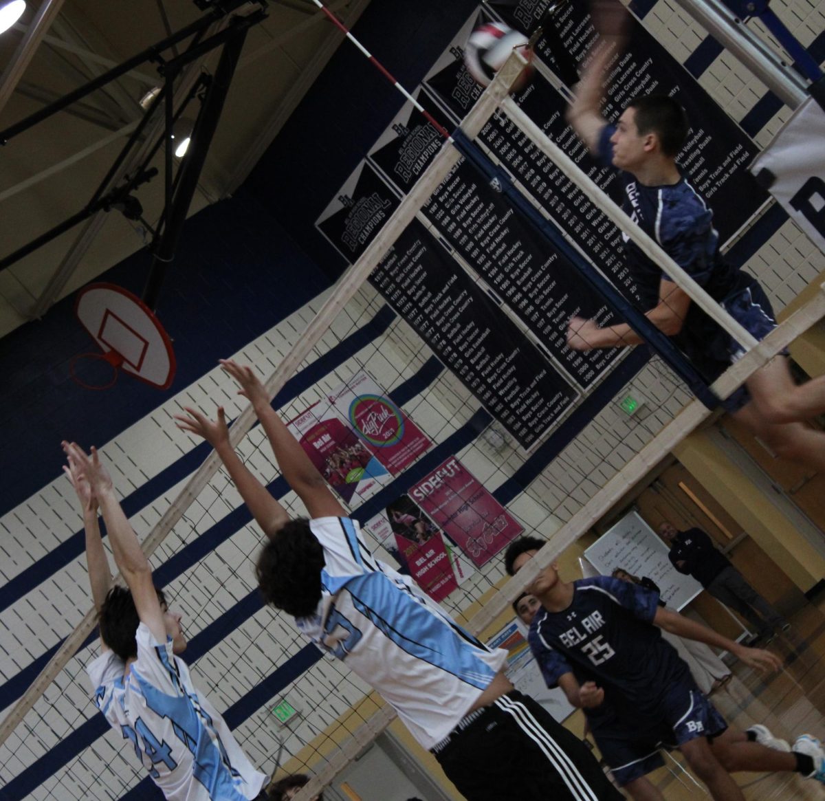 The JV Boys Volleyball team secured an important win this week against C Milton Wright in a 3-set match.