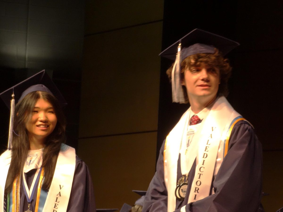 2025 Co-valedictorians Elizabeth Lewis and Justin Davis were awarded at the ceremony.